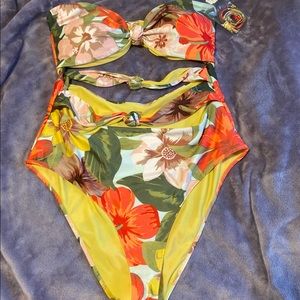 Aerie Triple Knot Cheeky One-Piece Swimsuit